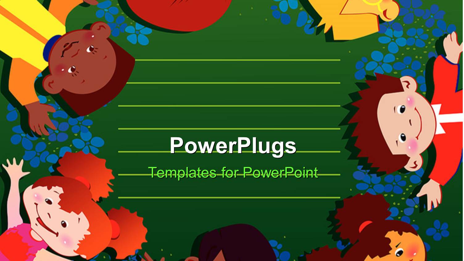 Different Kids Enjoying with Playground in the Background