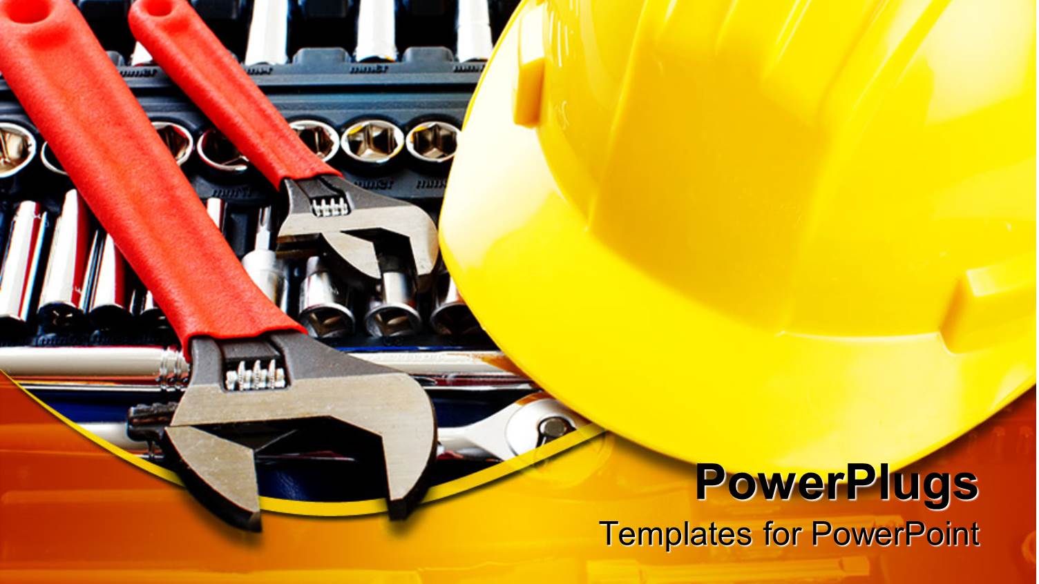 Different Mechanical Tools and a Yellow  large Engineering Cap