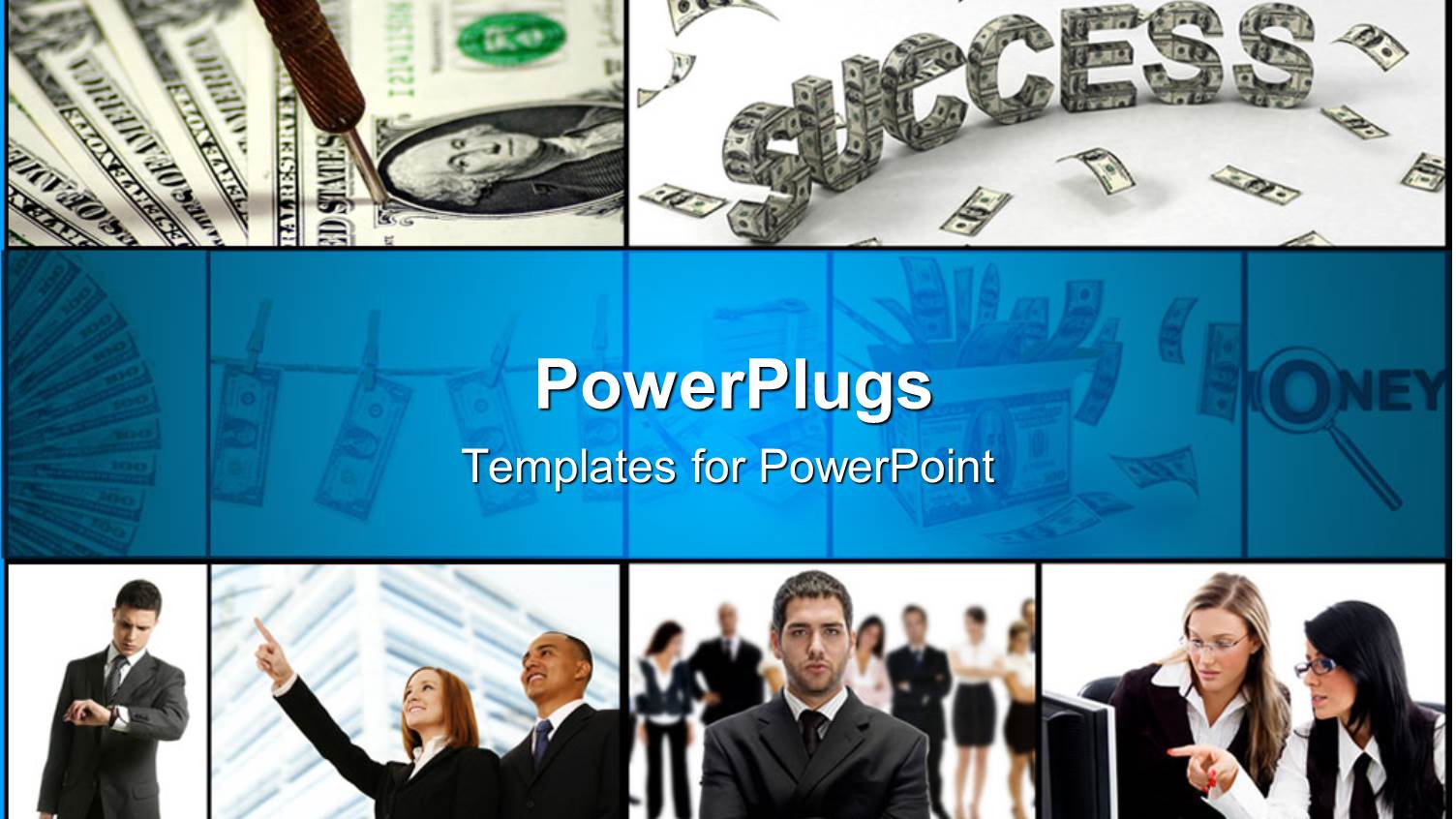 Different Tiles with Lots of Humans and a Dollar Text Spelling 