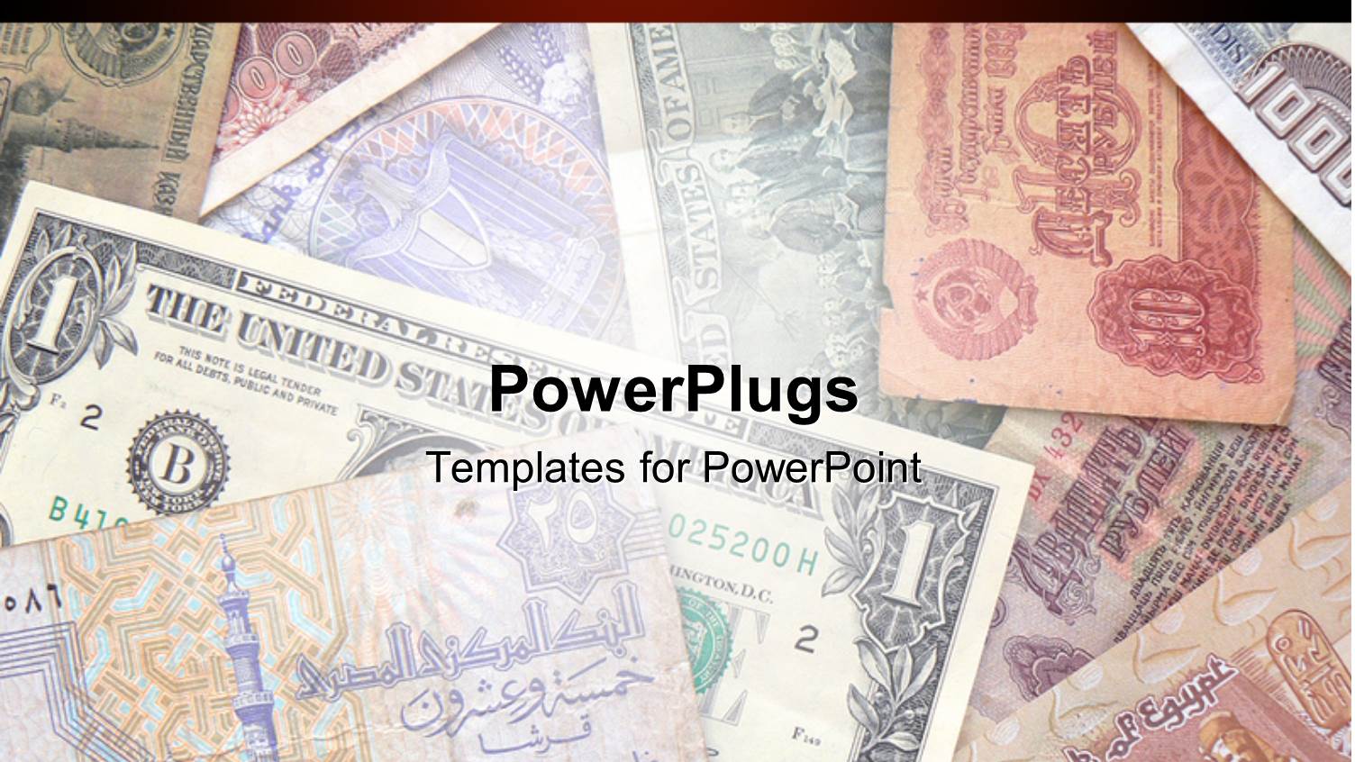 Different World Currency Notes on Display with Wine Edges 