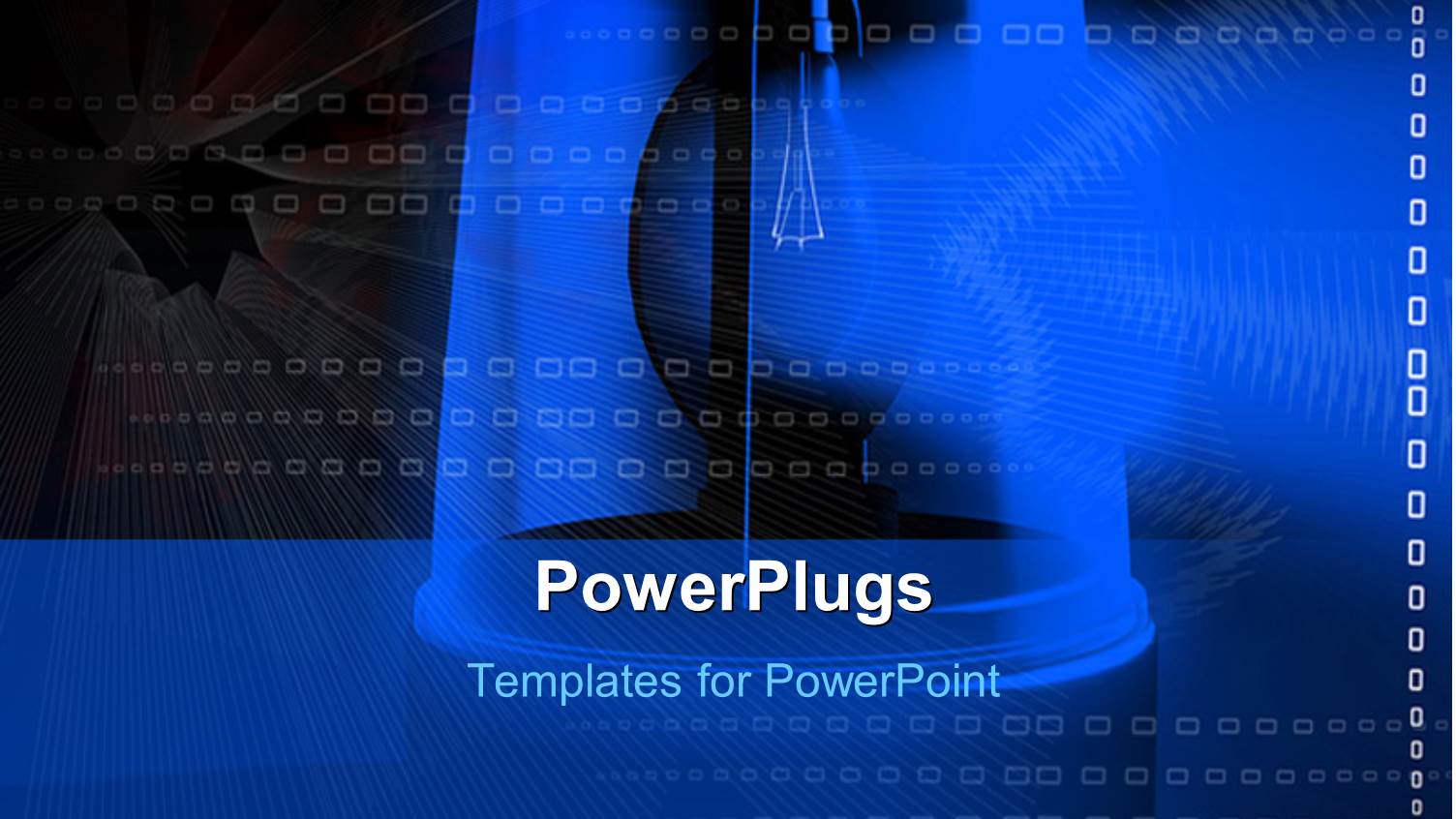 Digital Background with Blue Emergency Police Light