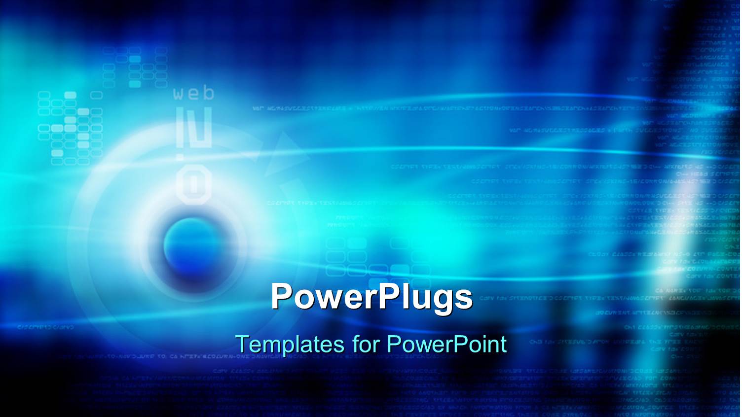 Digital Depiction on Blue Background with Blue Sphere