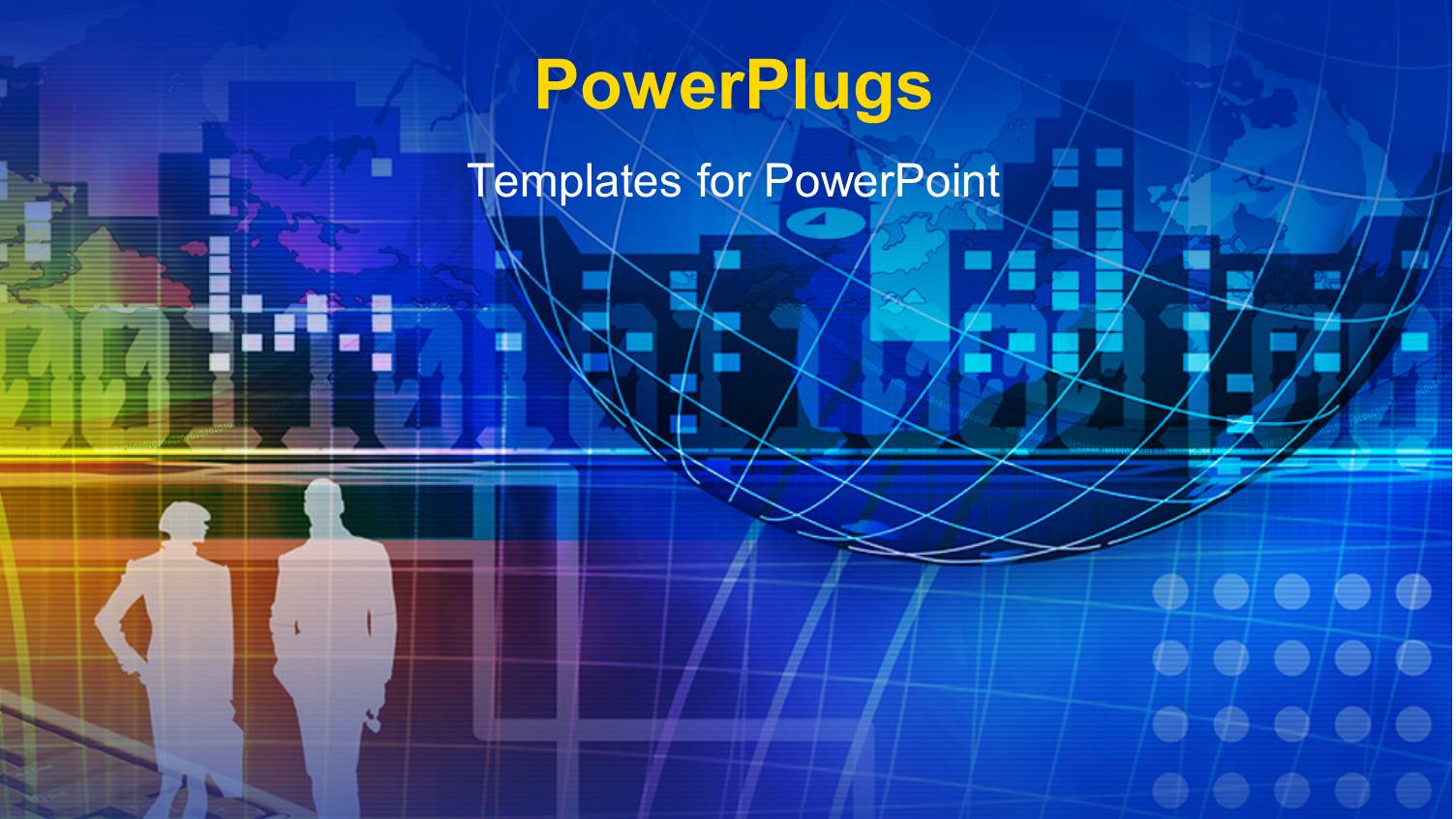 Digital Depiction with Silhouette of People Against Modern City