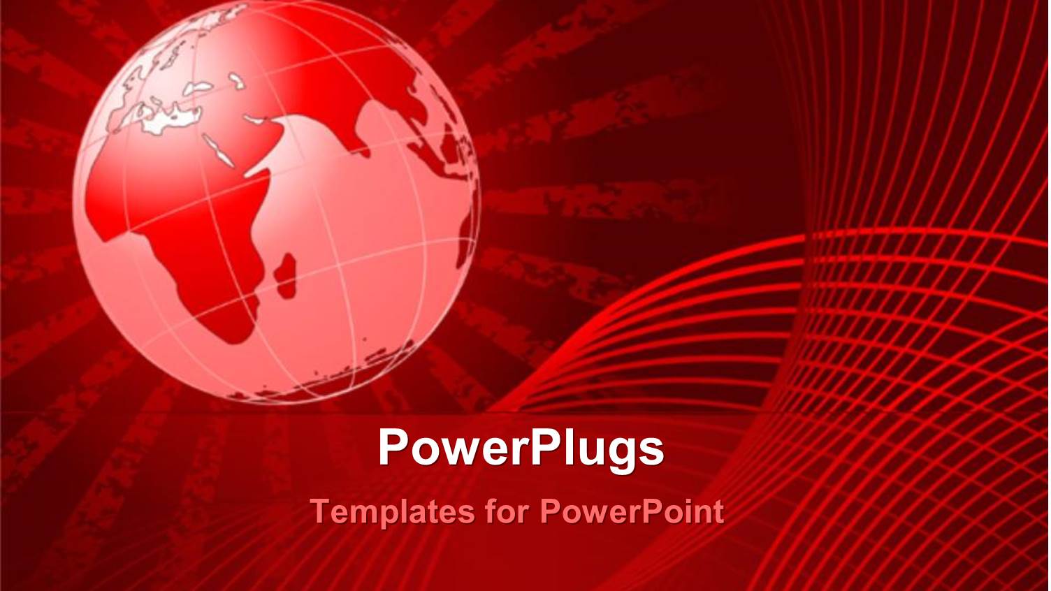 Digital Red Glowing Globe on Red Background, Grunge Background