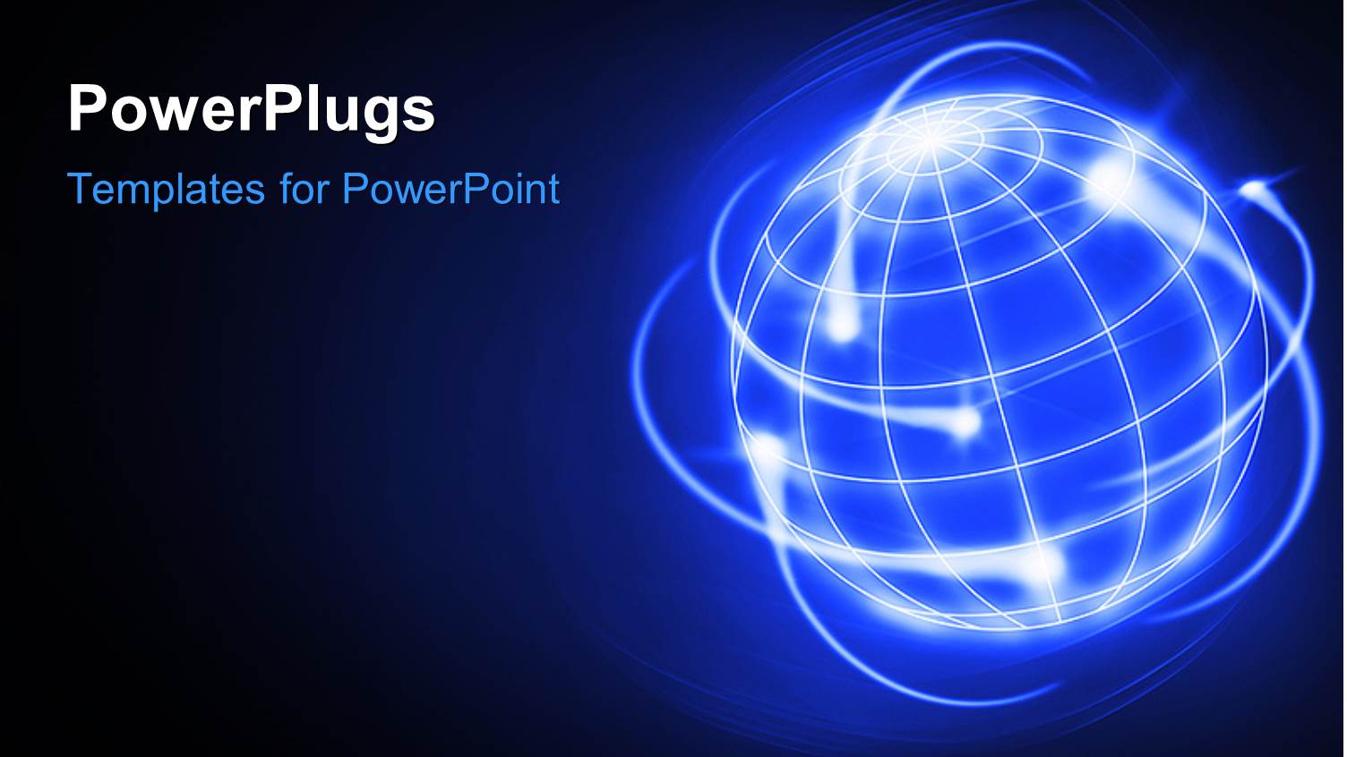 the Digital Representation of the Globe with Bluish Background