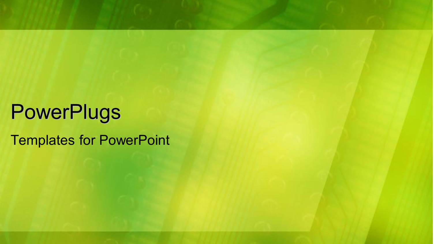 Digital Text Panel Fading in the Gradient Yellow and Green Background