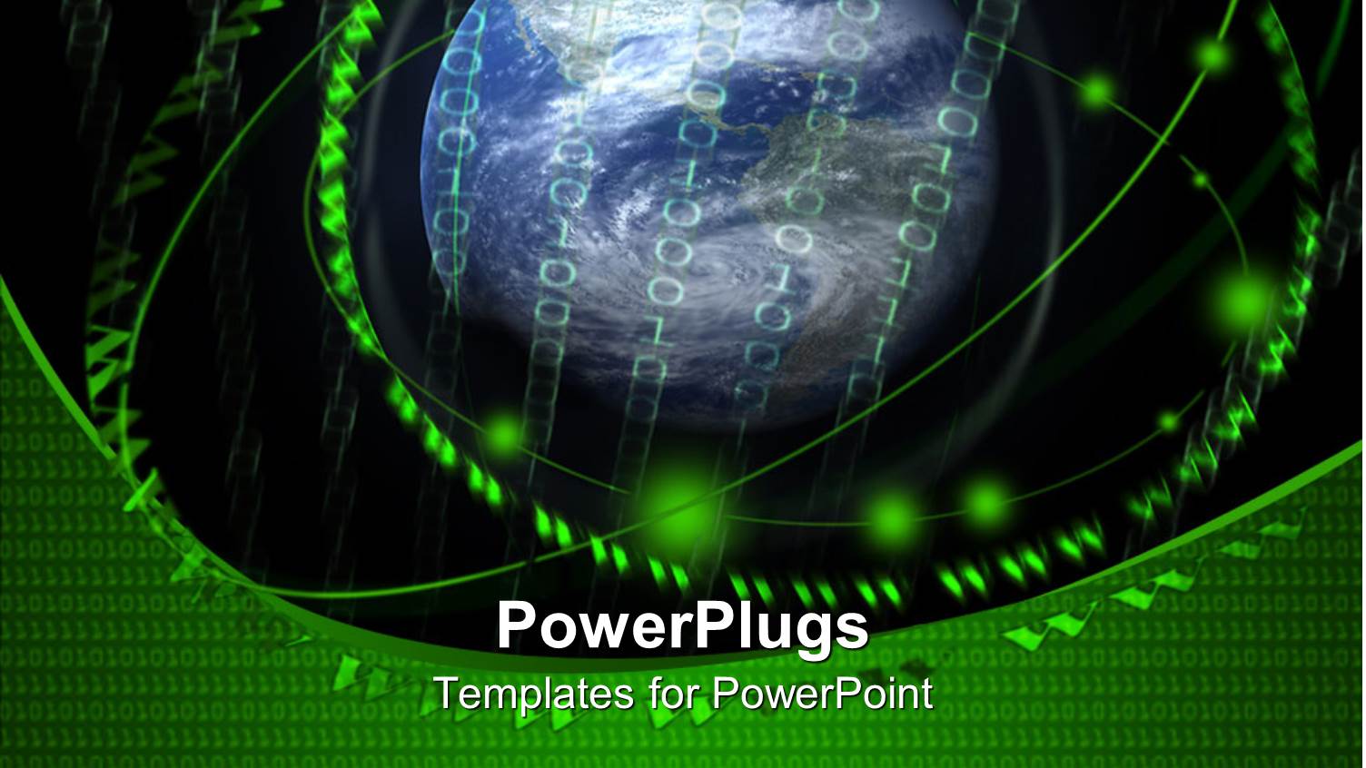 Digital Universe Metaphor with Letter 2 and Binary Around Globe, Earth, World