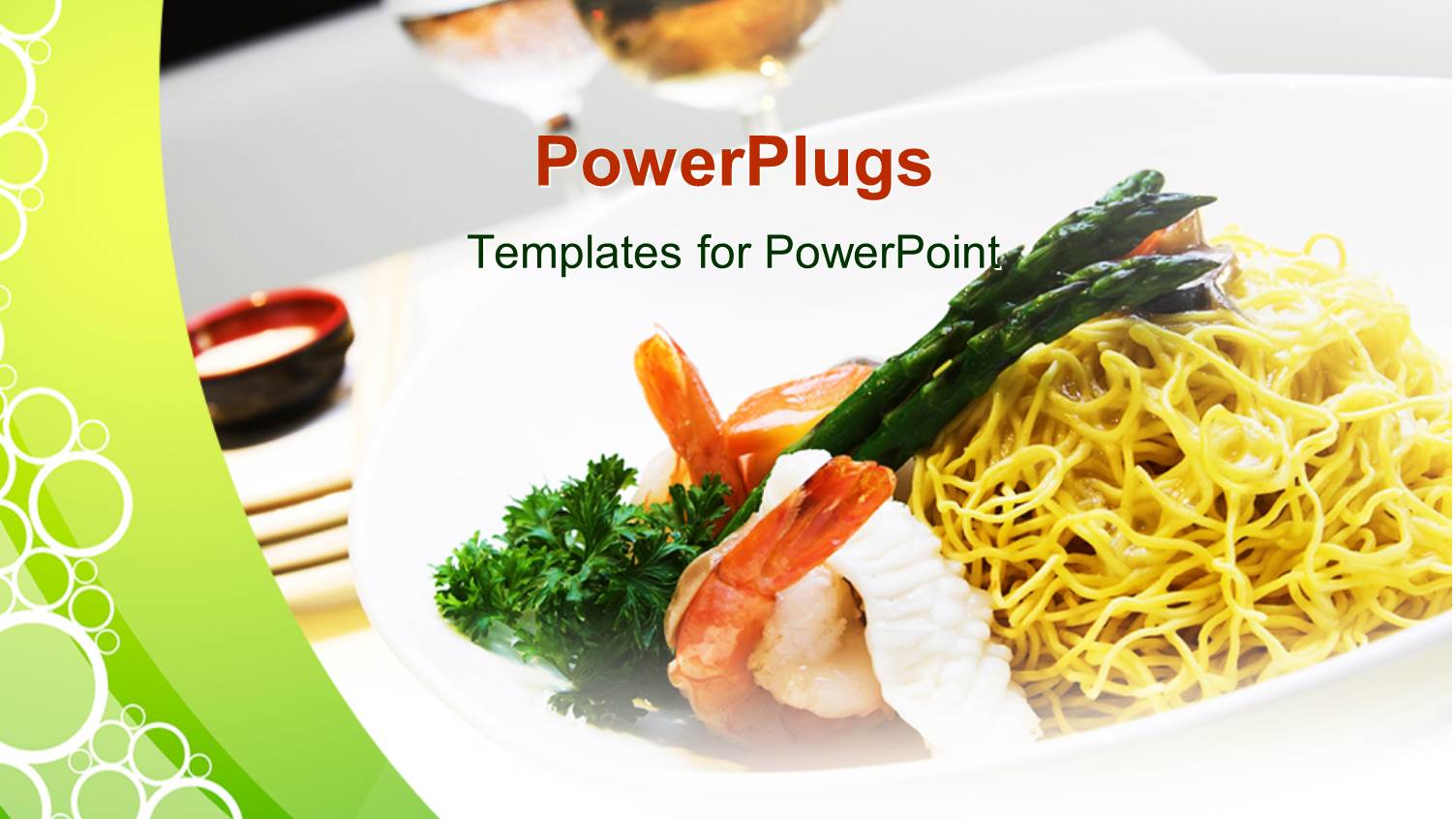 a Dish of Noodles with Cups in the Background