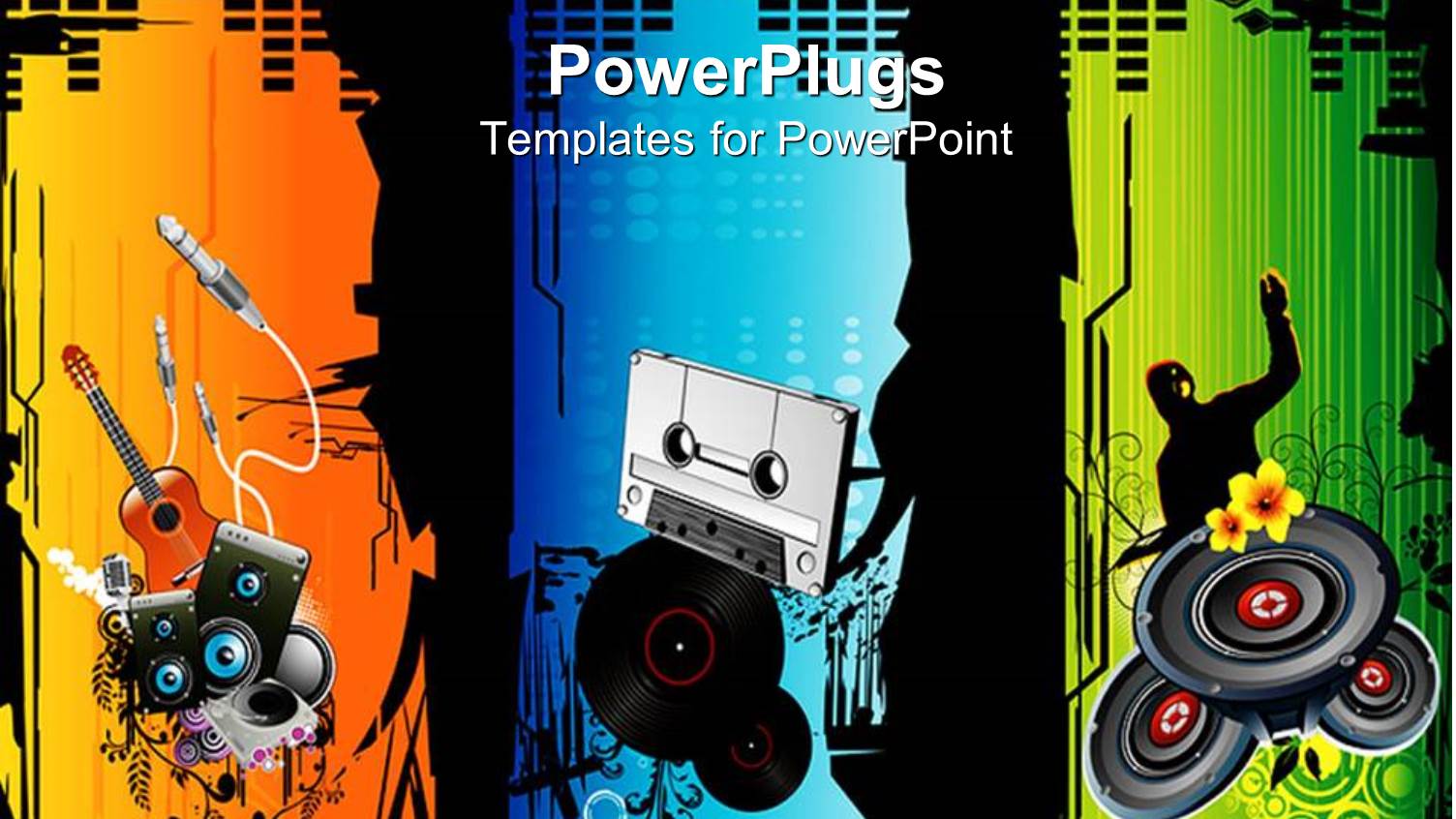 a Dj Playing the Beats with Colorful Background