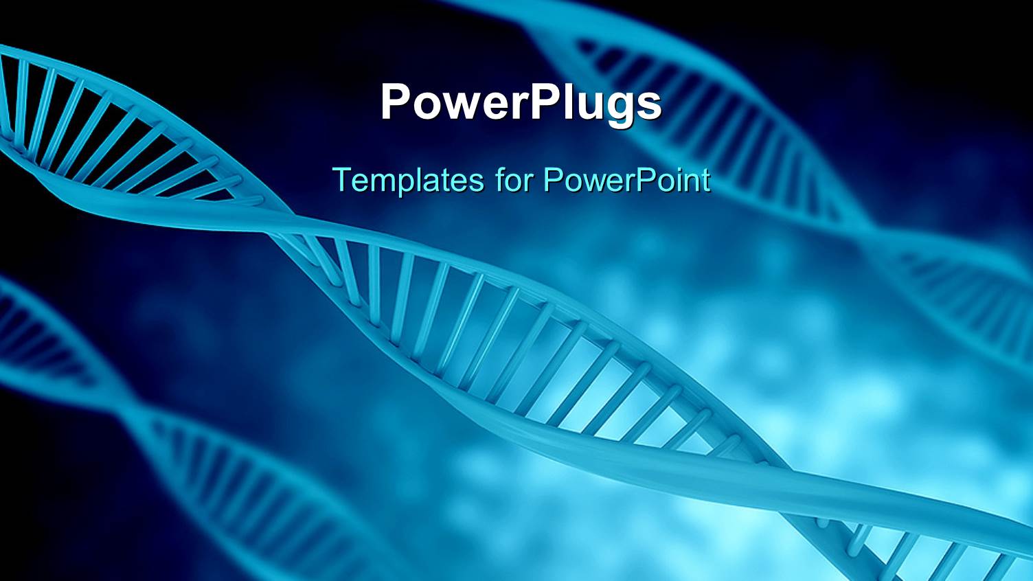 a Bluish Background with DNA Structure