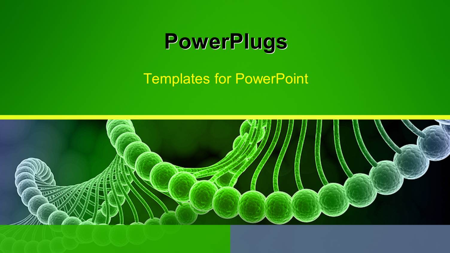 a Magnified View of a Spiral Green Colored DNA Strand