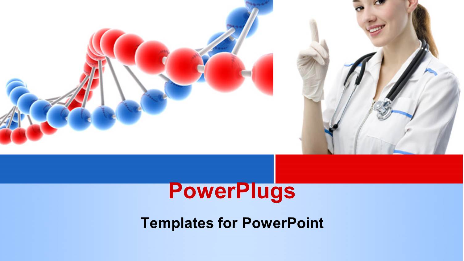 a Doctor with a DNA Structure and White Background