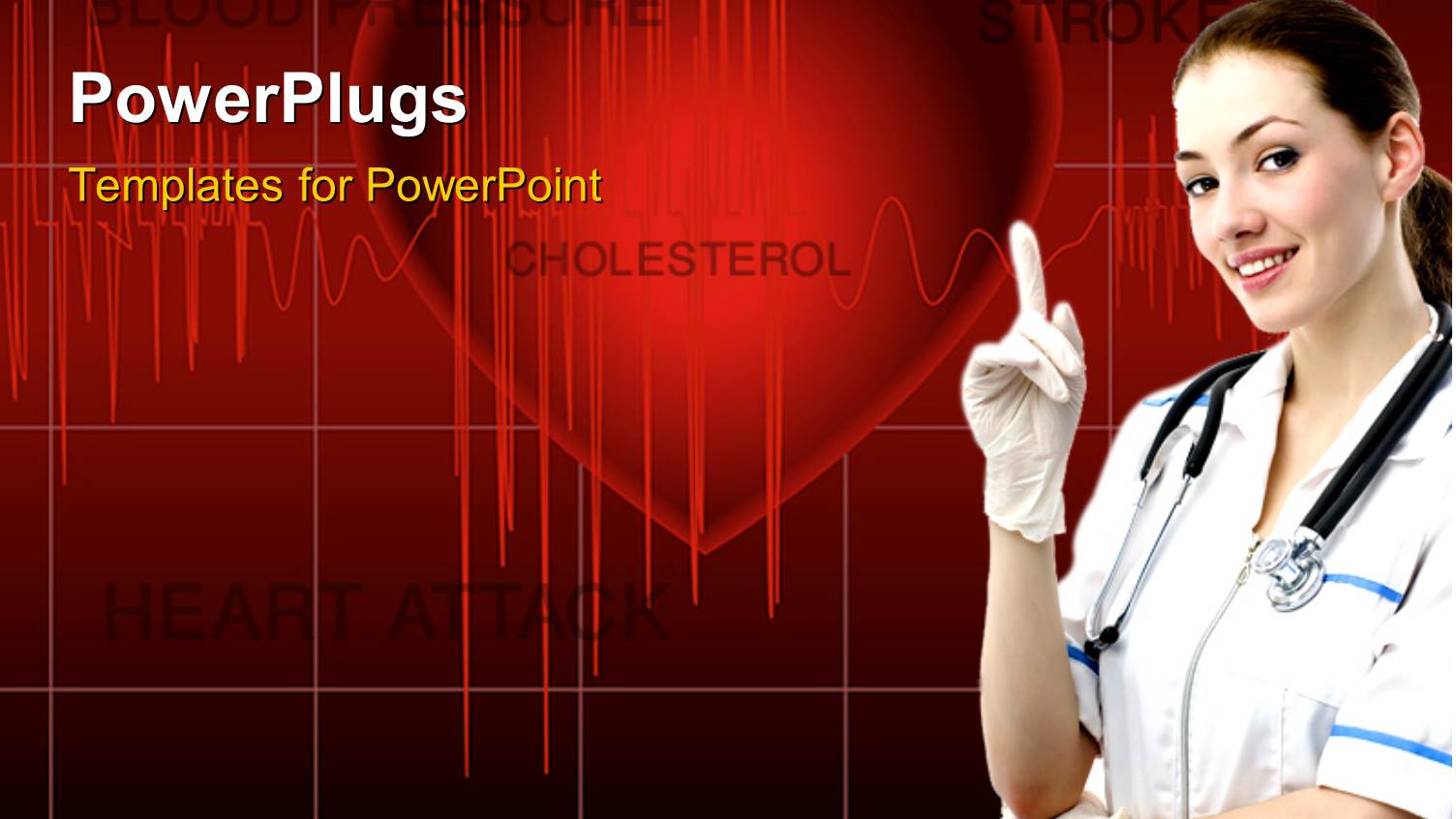 a Doctor with a Heart and Heartbeat Line in the Background