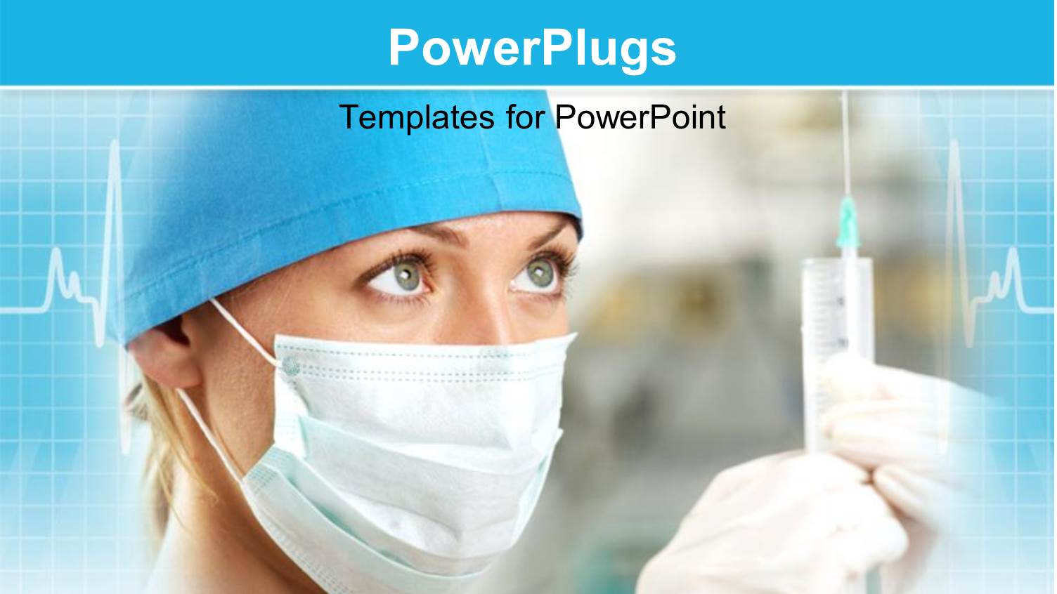 a Doctor with a Heartbeat Line in Background