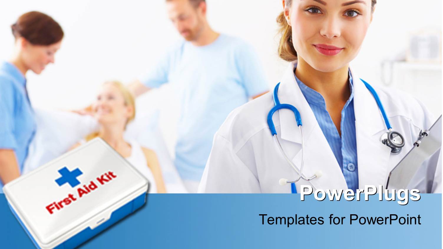 a Doctor with a Patient in the Background