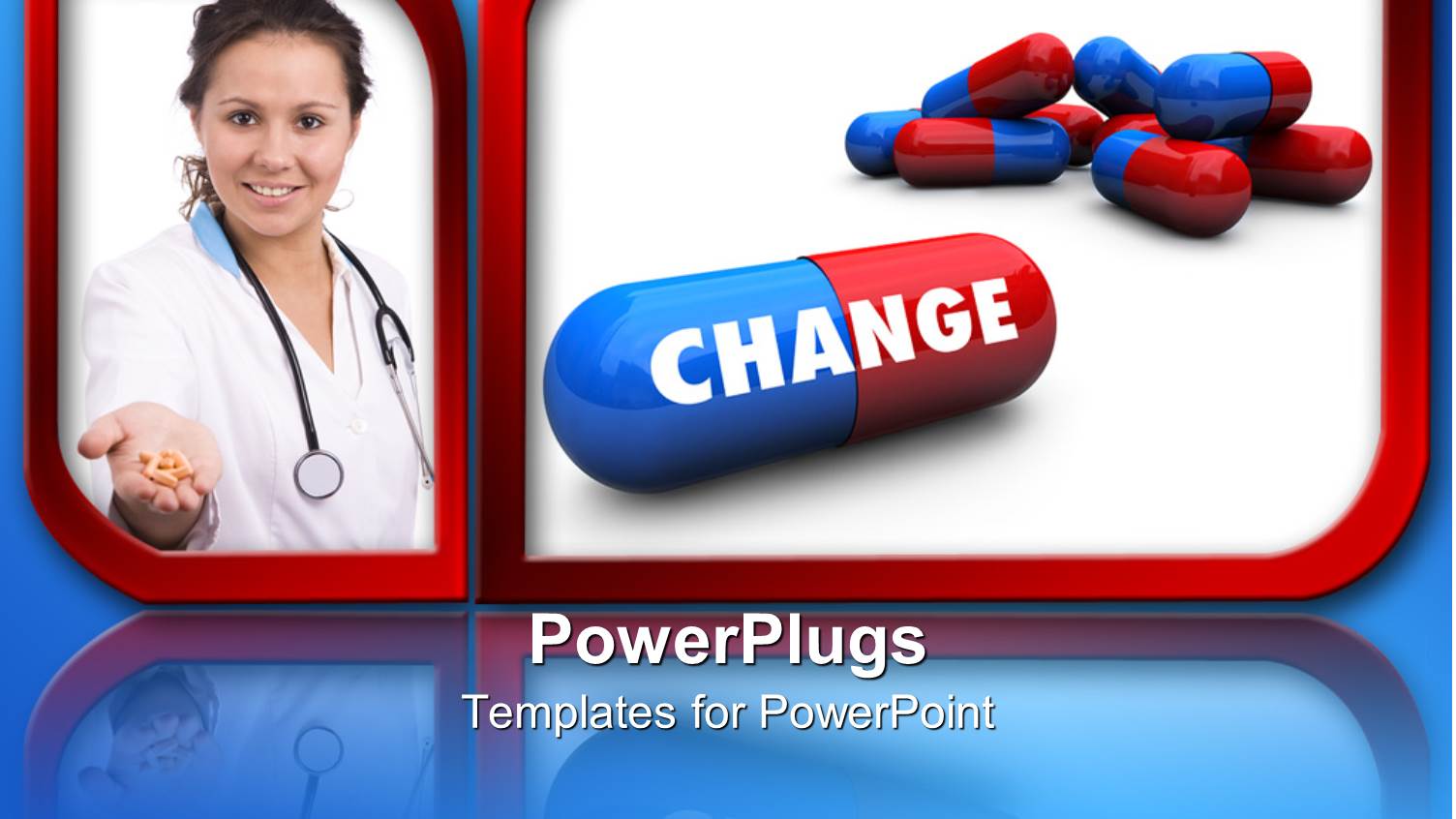 a Doctor Showing Tablets and a Number of Capsule Sin the other Frame