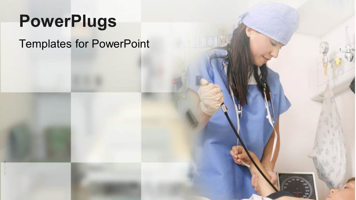 Doctor with a Sphygmomanometer Taking a Patients Blood Pressure