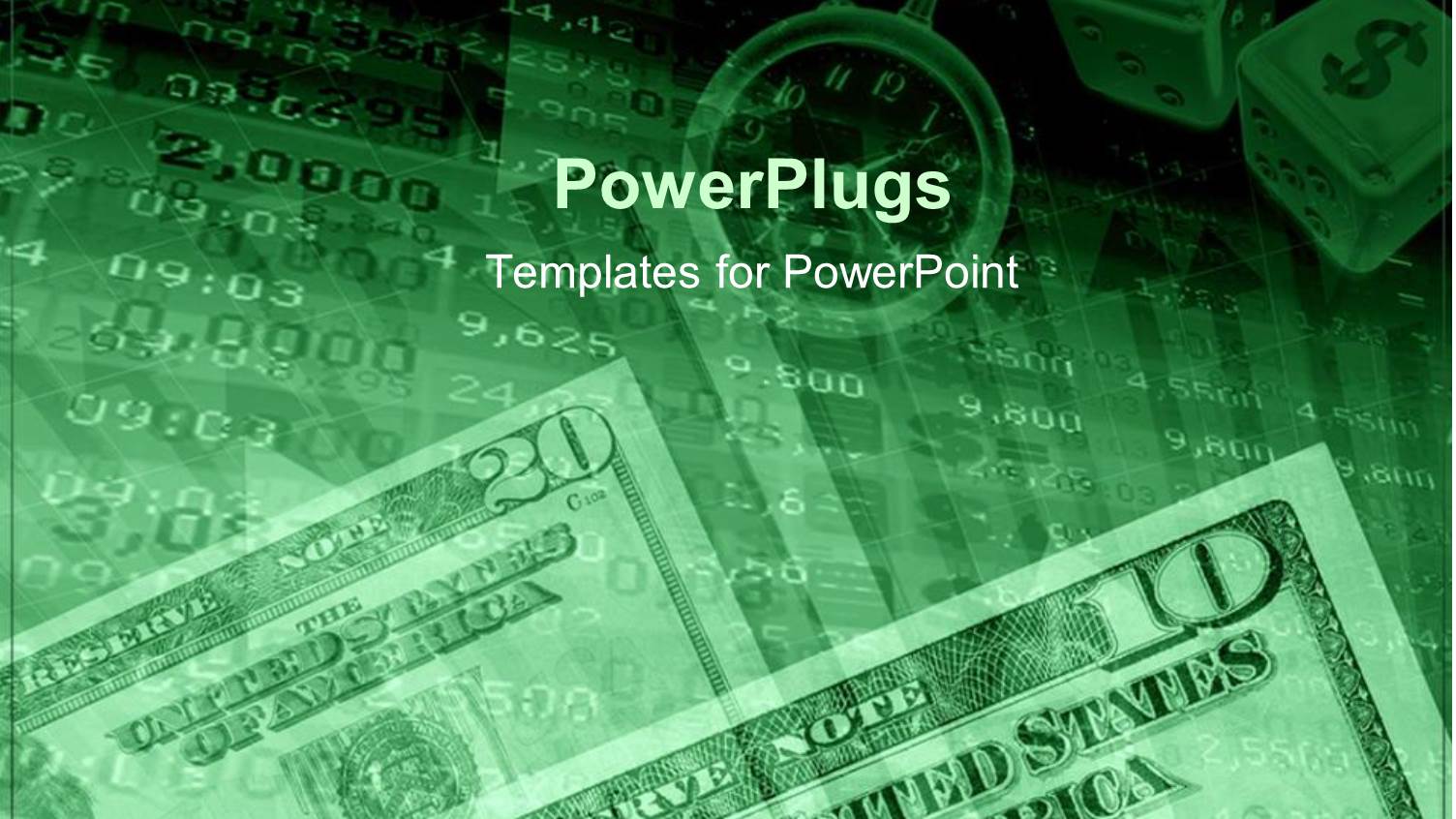 Dollar Bills with a Timer and Two Currency Dice