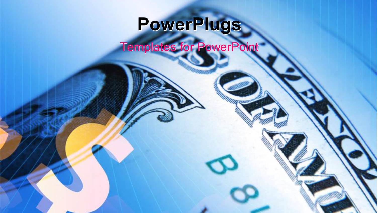 a Dollar Note with a Bluish Background