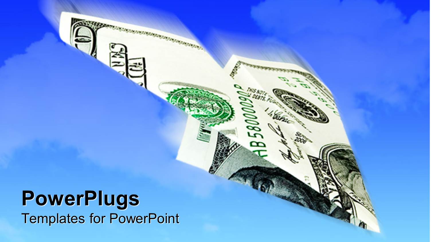 the Dollar Note in Form of an Airplane