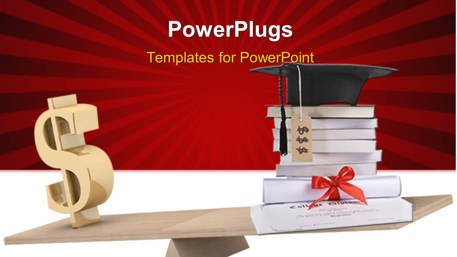 a Dollar Sign on the Balance with a Number of Notes on the other Side