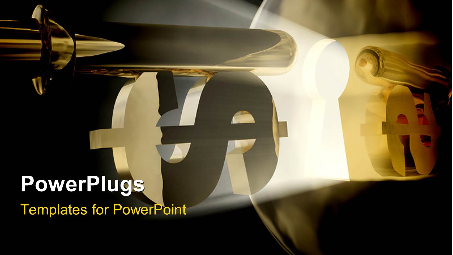 a Dollar Sign with a Key in the Background