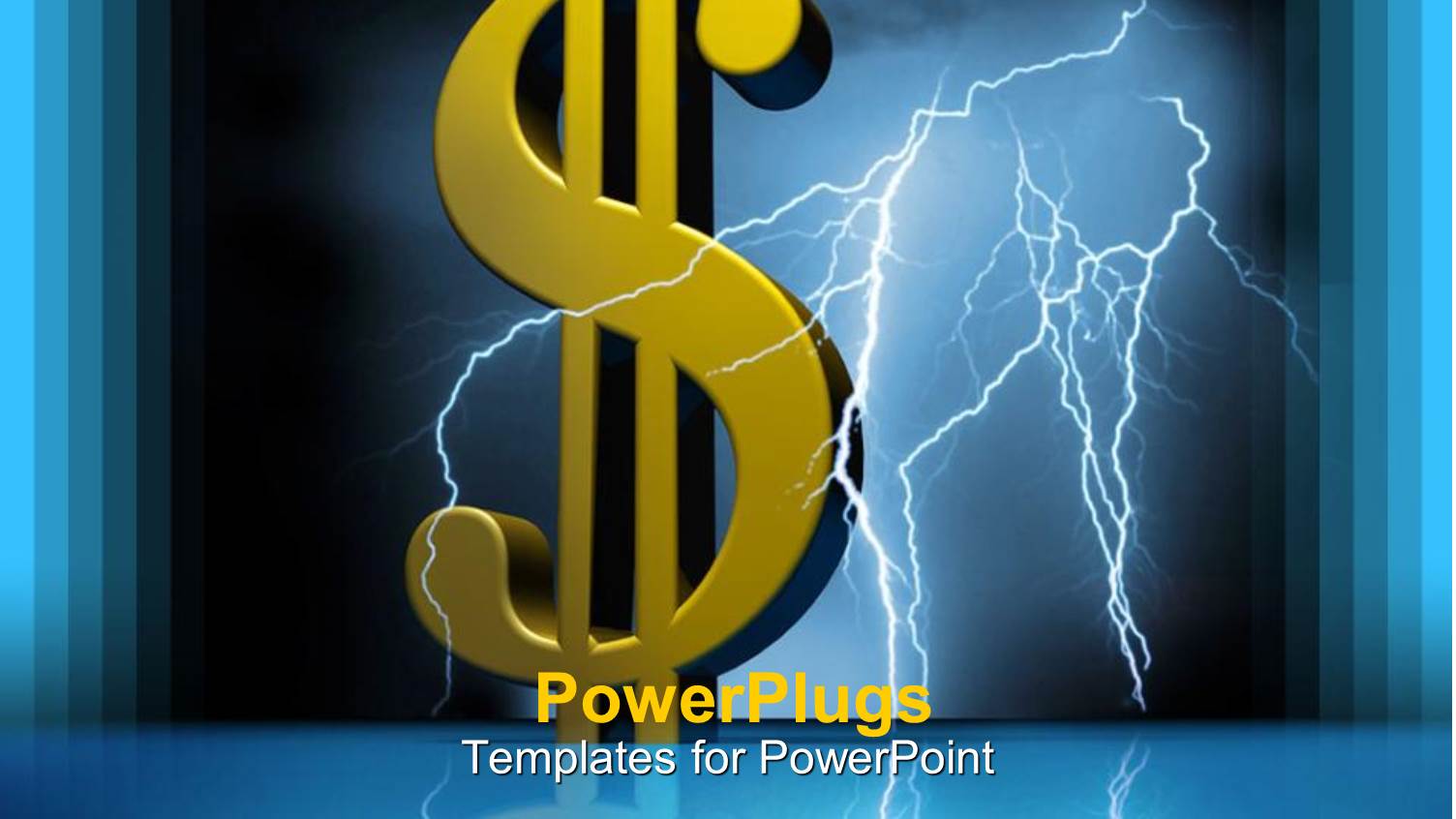 a Dollar Sign with Thunderstorms in the Background