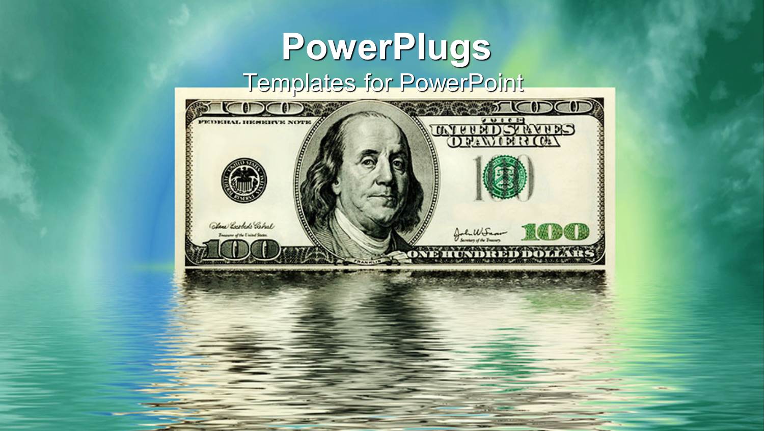 a Dollar Sign on Top of Water