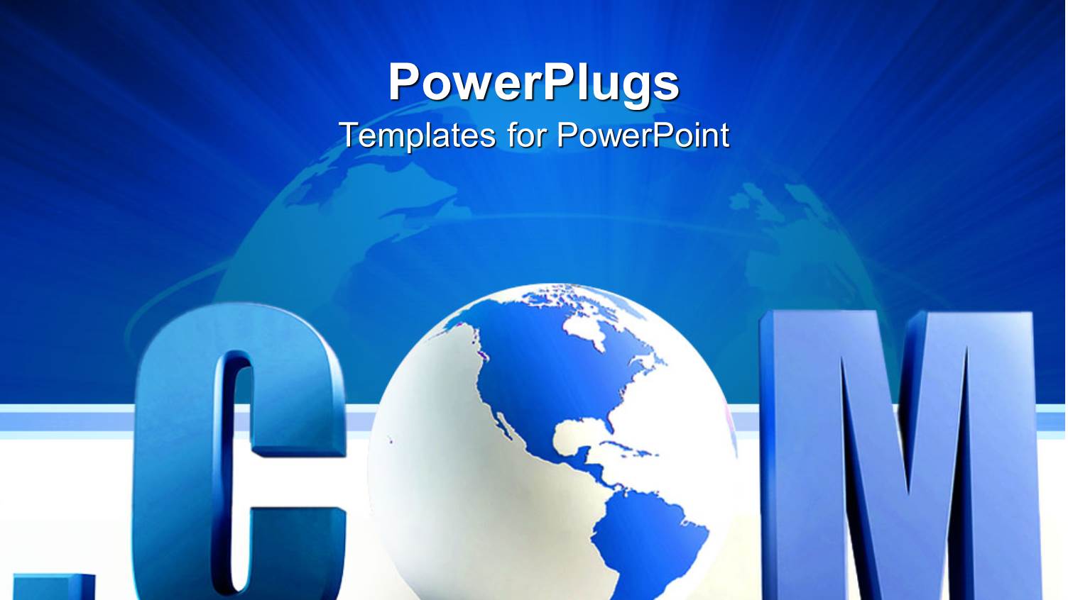 Dot Com with Blue and White Globe Instead of O Letter