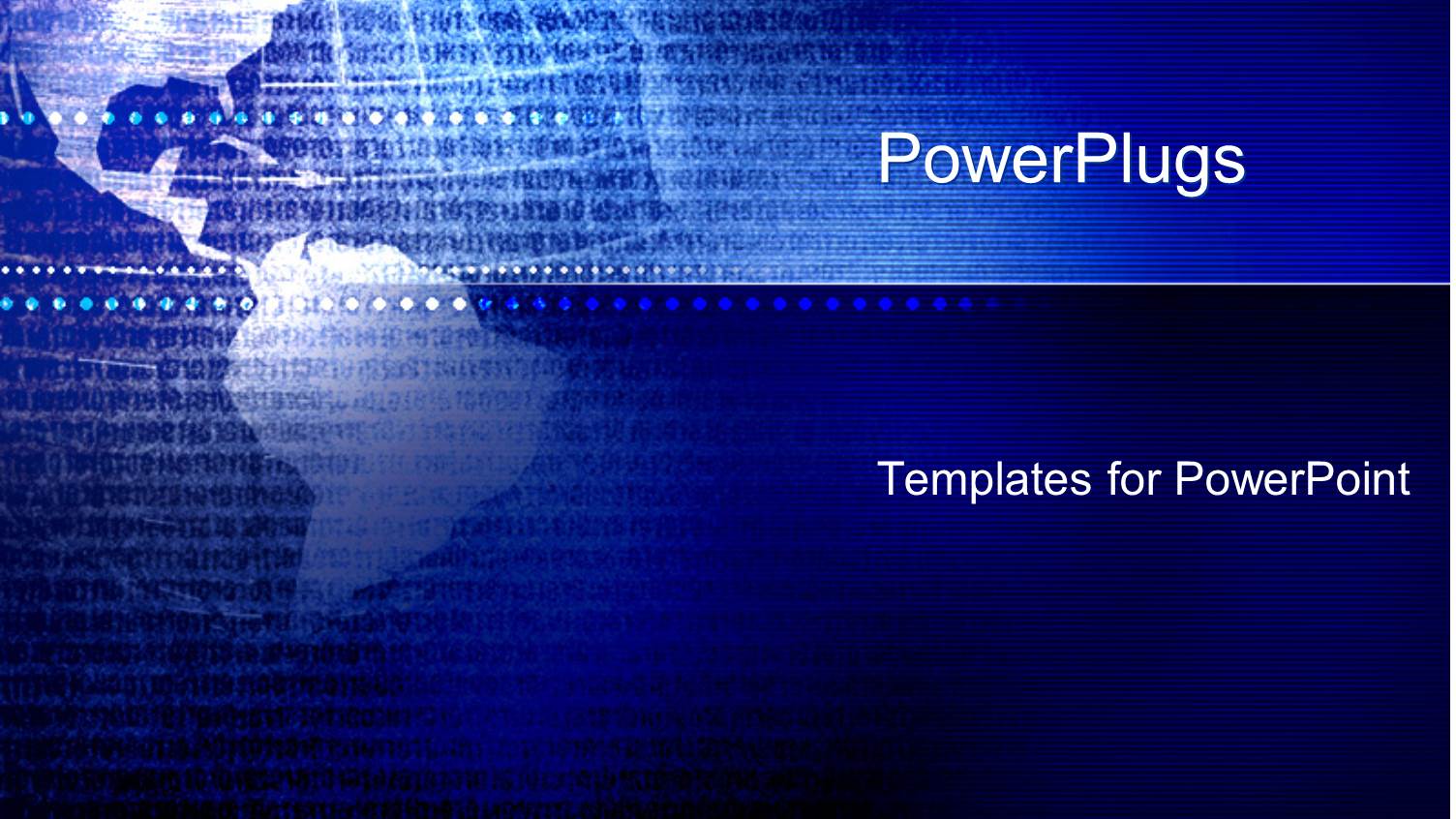 Dots and Numbers Outlined on Earth Globe with Blue Background