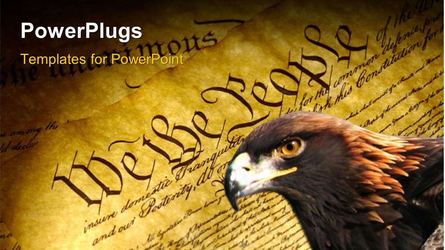 an Eagle with a Text that Spells Out the Words 