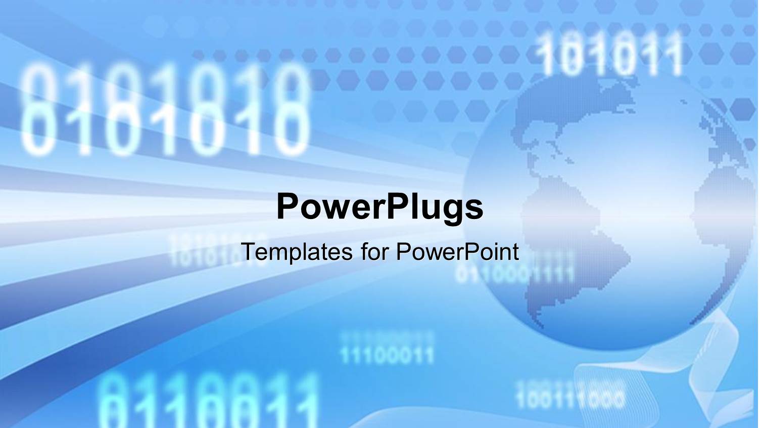 Earth Globe with Binary Codes on a Blue Background