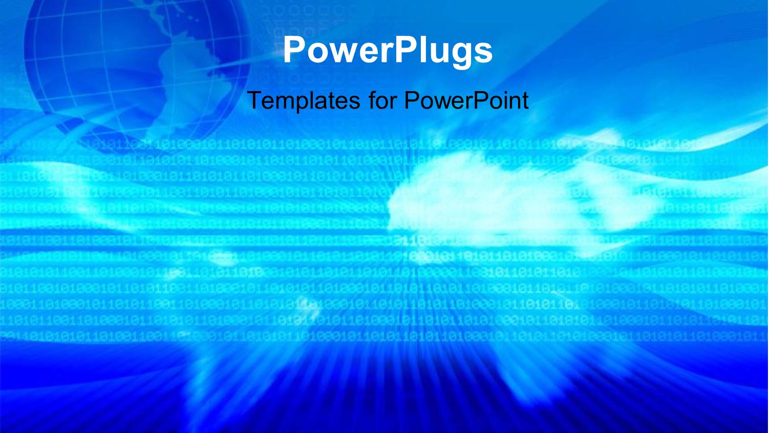 an Earth Globe with Lots of Binary Codes on a Blue Background