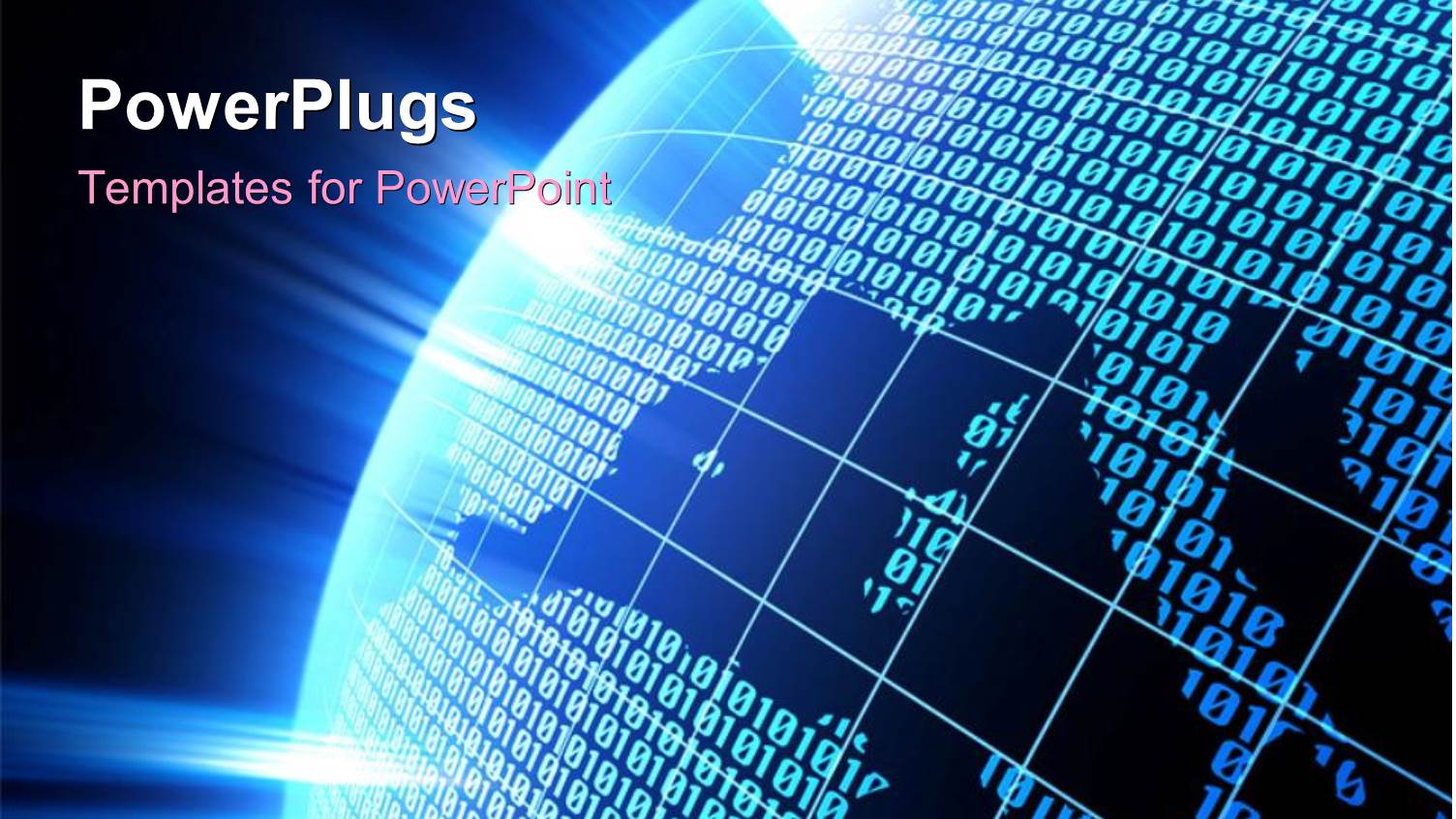 an Earth Globe and Lots of Binary Numbers on a Blue Background