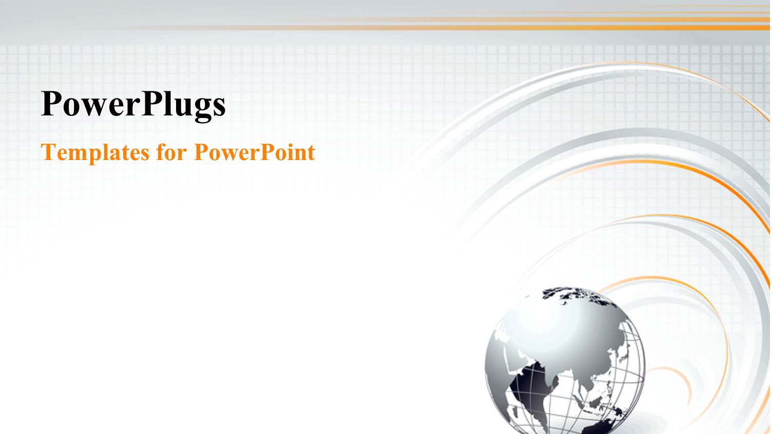 Earth Globe on White Orange and Green Themed Background