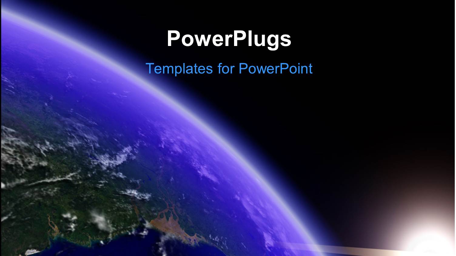 the Earth from the Space with Place for Text