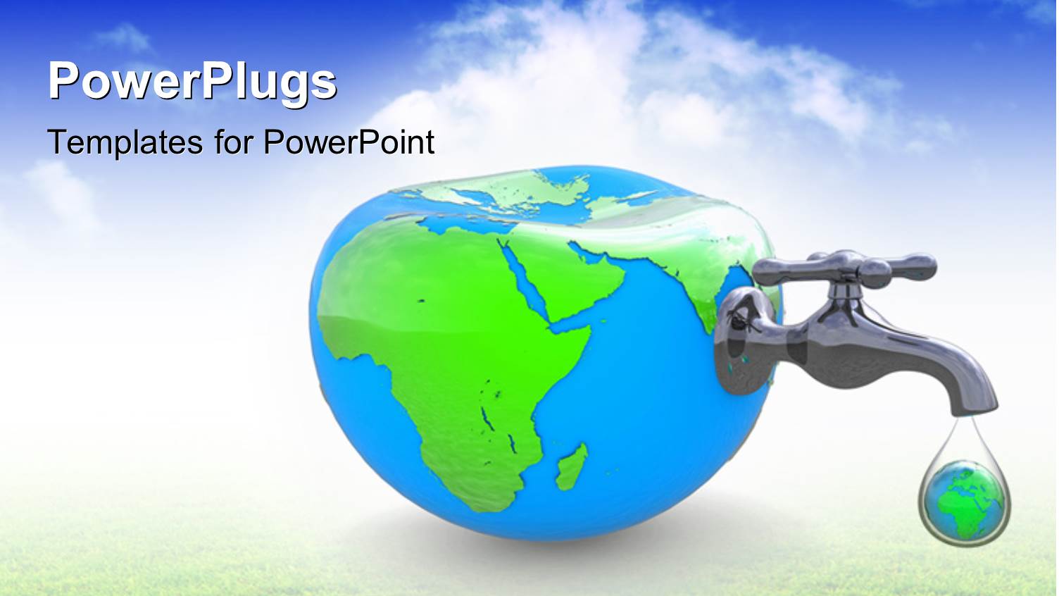 the Earth with a Water Tap