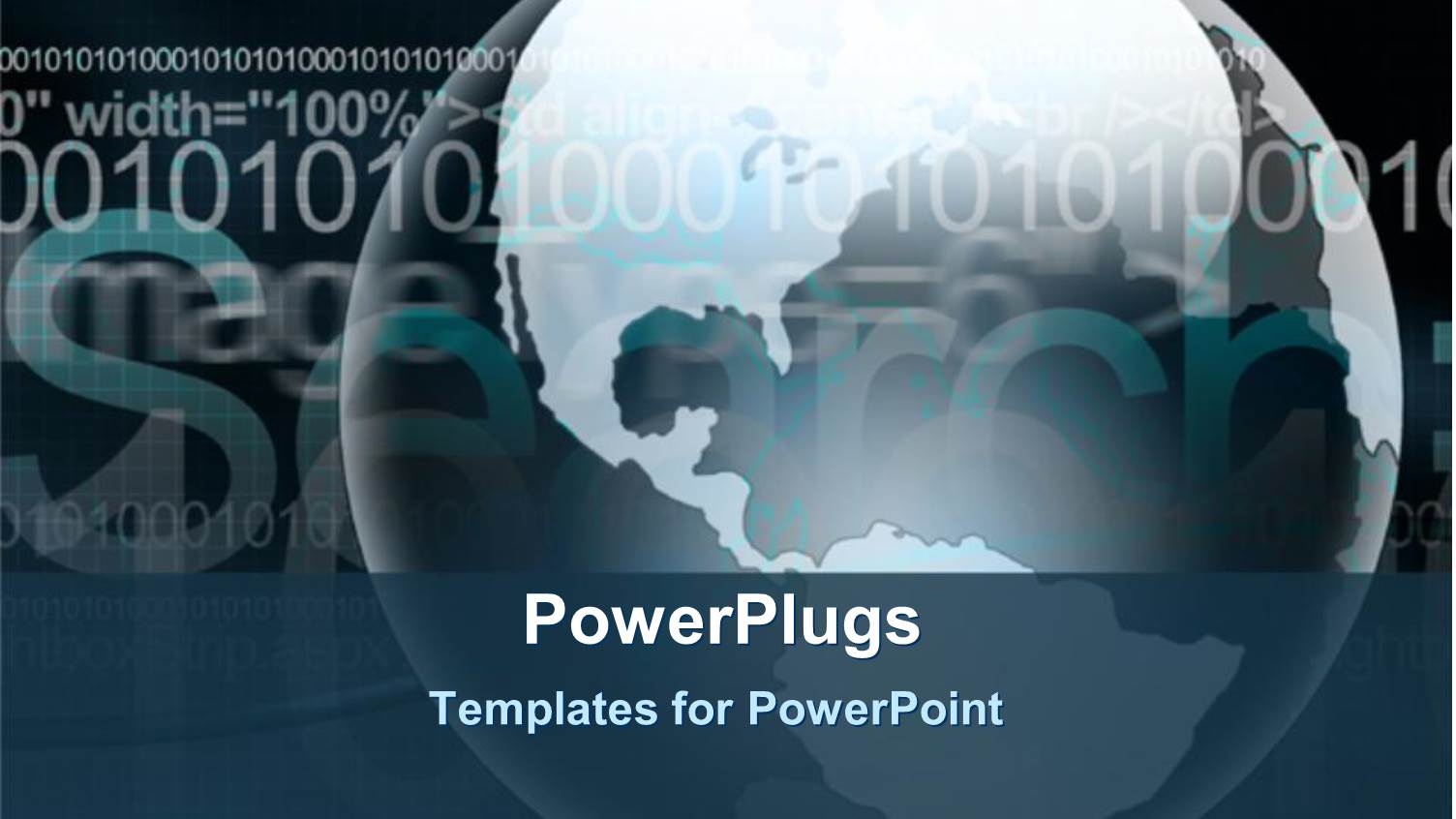 Earth World Globe with Binary Code, Website Development