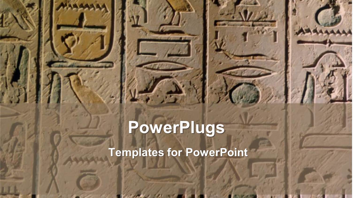 Egyptian Hieroglyphics Craved in Stone for History