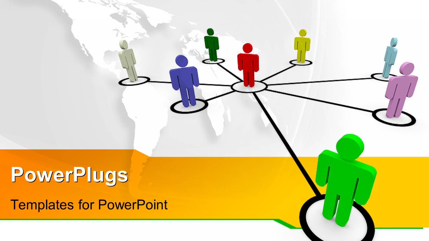 Eight Human Figures Joined with Lines