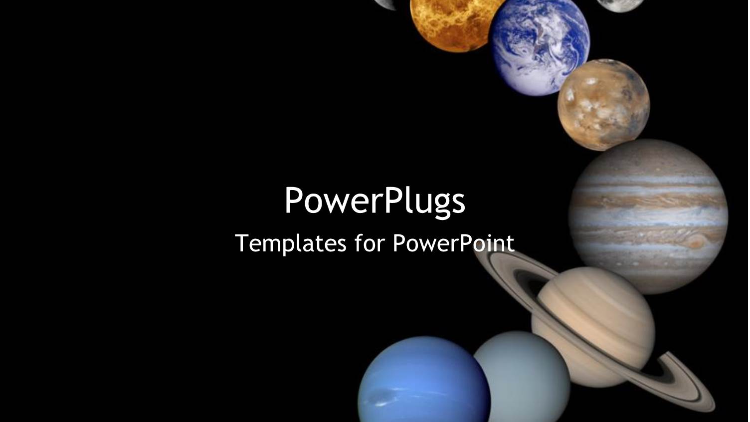 all Eight Planets Lined Up in Space Galaxy Moon Venus Mars Pluto Jupiter Earth