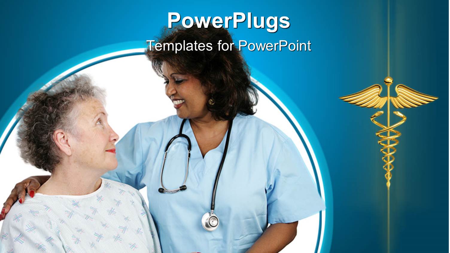 Elderly Patient Holding Hands with a Nurse