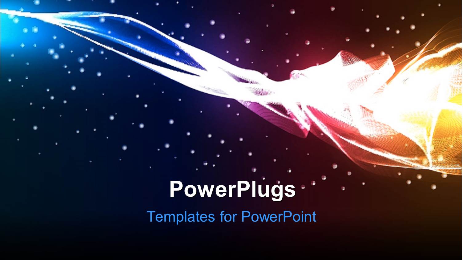 Electric High Energy Multi Color Wave Glowing Particles in the Background