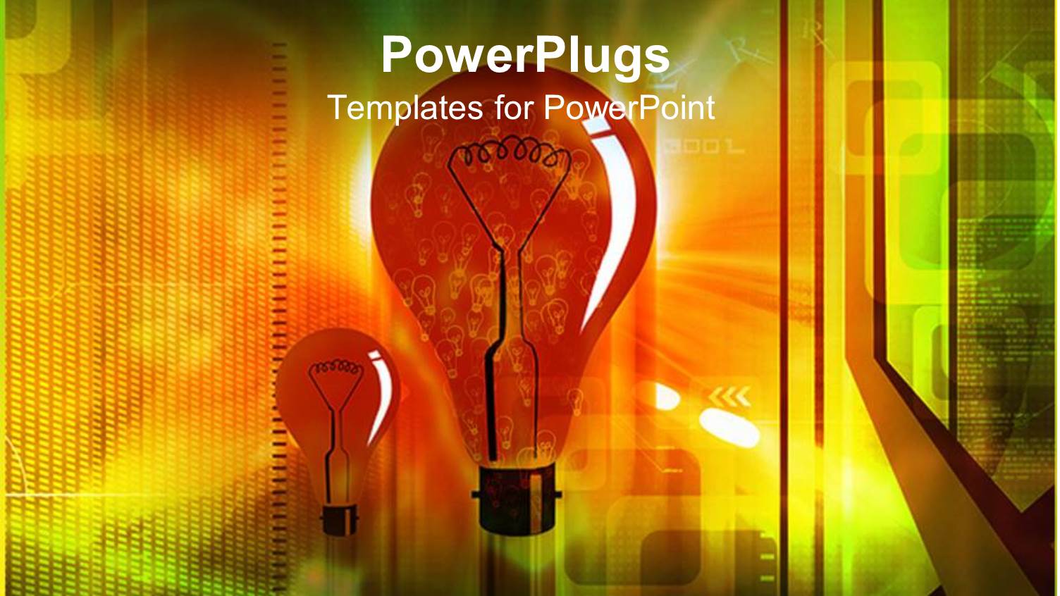 Electric Orange Light Bulbs, Energy, Power, Ideas, Technology