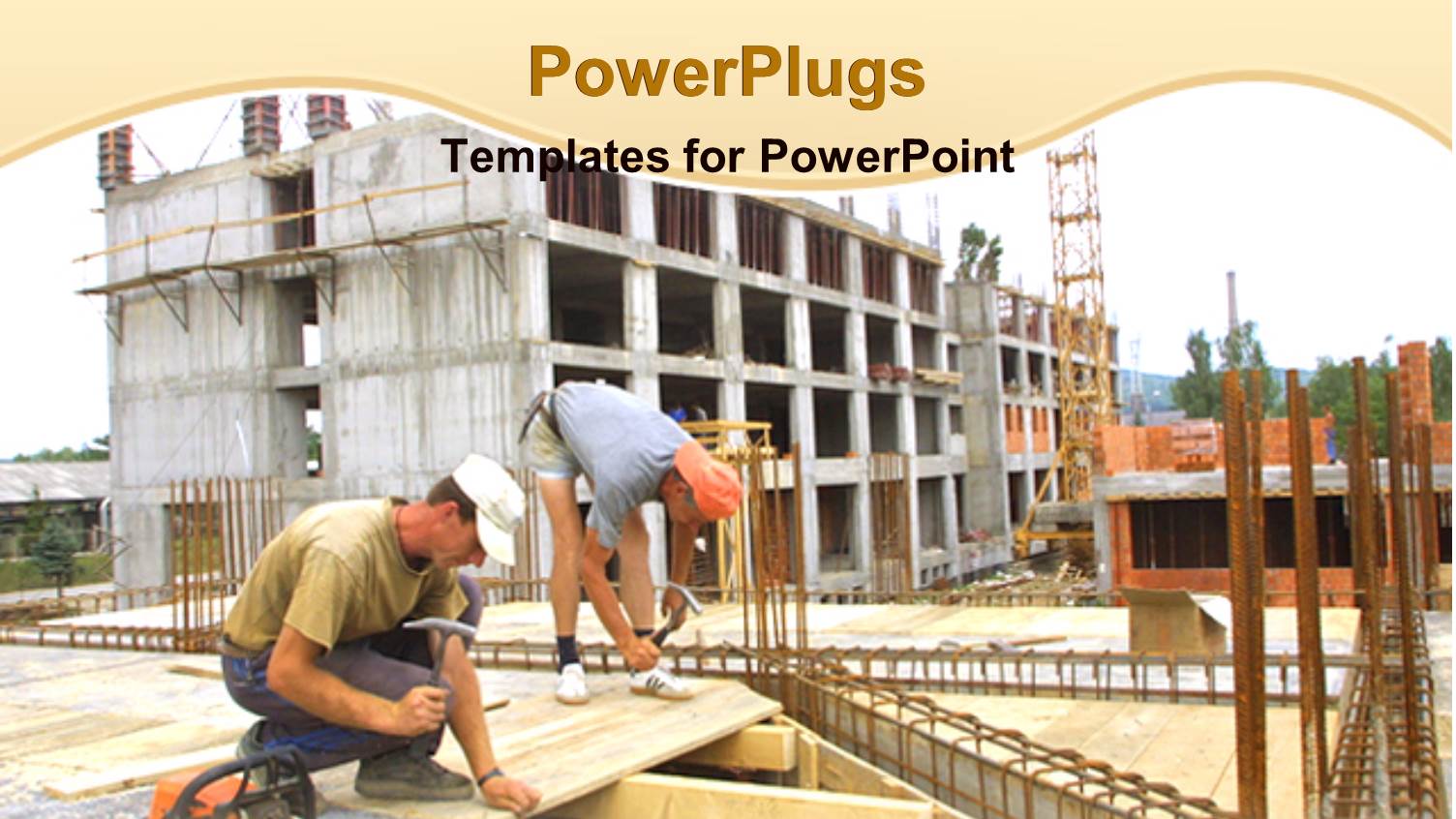 Engineer Construction  Two Worker Woking on a Building  Carpenter Work