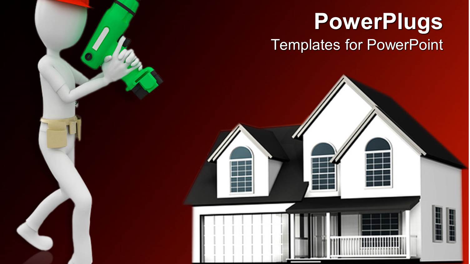 Engineer Holding Green Cordless Drill Beside Beautiful White Building