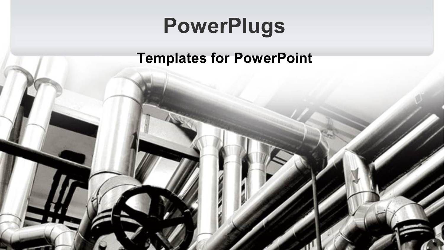 Factory Pipes in Black and White Background