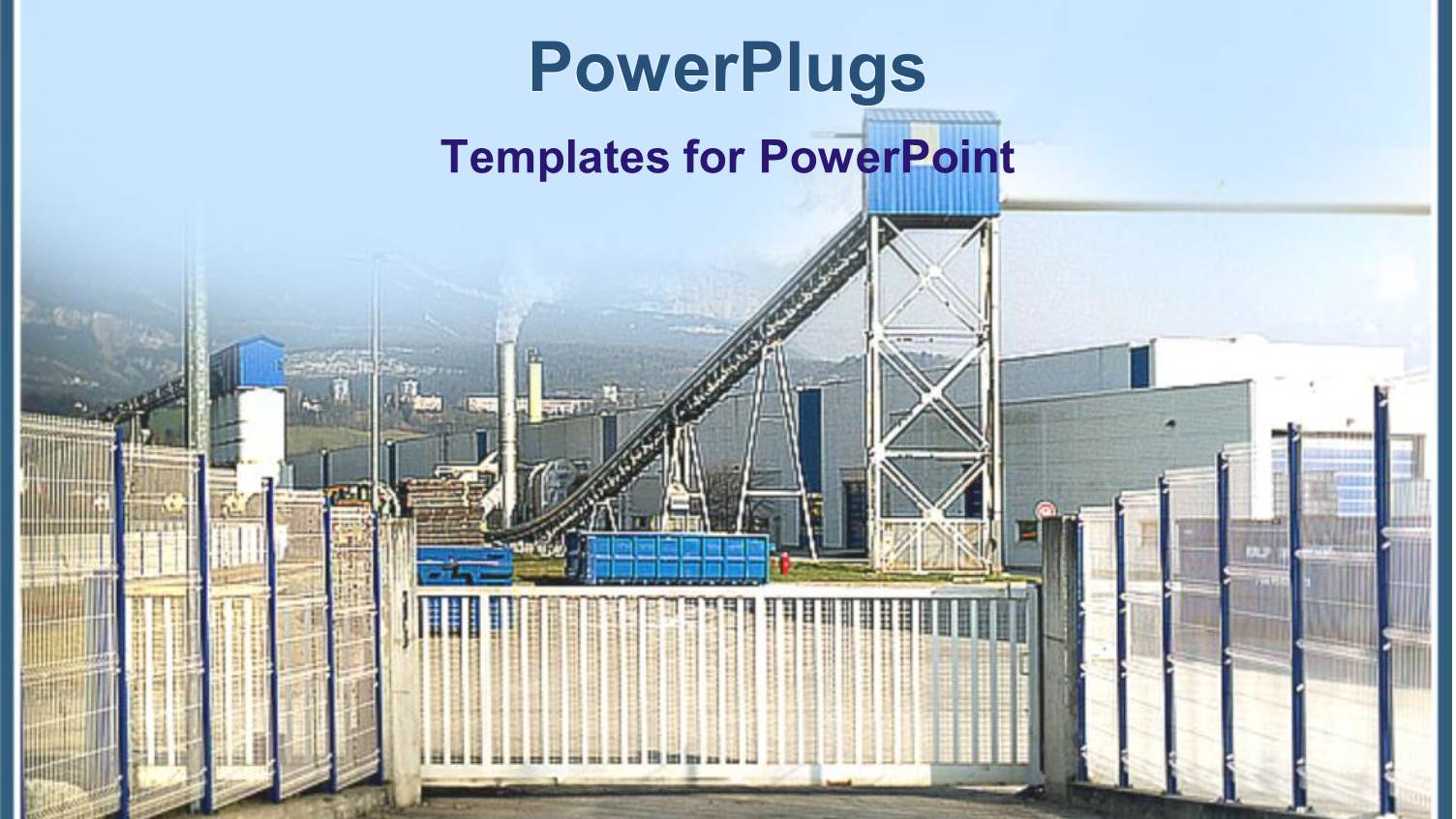 a Factory in Working Condition with Clear Sky in the Background