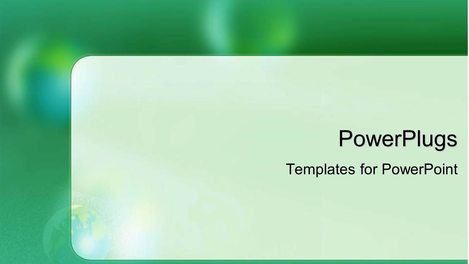 Faded Background with Bubbles on Green and Blue Background