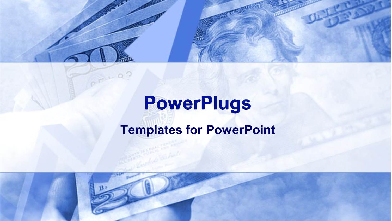 Faded Depiction of Money Bills on Blue Sky Background